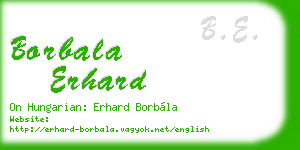 borbala erhard business card